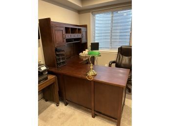 Winners Only L Shaped Mission Style Desk With Locking Drawers