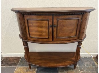 Half Oval Entry / Console Table With Storage