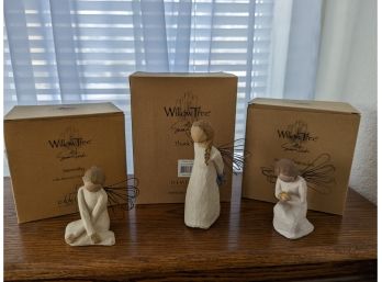 3 Willows Figurines Serenity, Thank You, Miracles