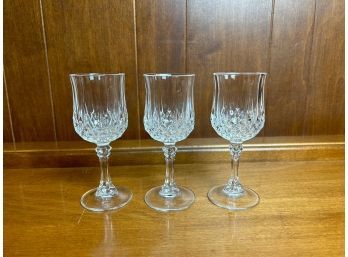 Cristal D'arques Wine Glasses Set Of 3