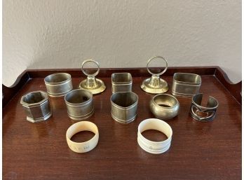 Assortment Of Mismatched Napkin Rings