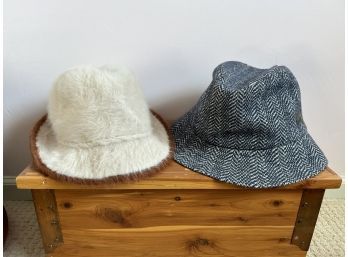 Kangol Furgora Fedora And Kangol Tweed Bucket Hat