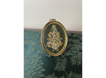 Small Framed Vintage Handmade Jewelry Look Art