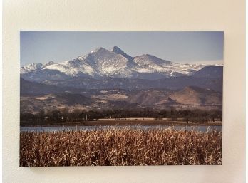 Snowy Mountain Backdrop Photo Canvas - Photographer Signed
