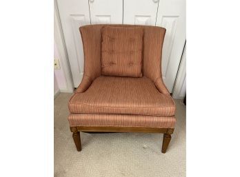 Vintage Accent Chair With Wood Legs