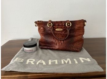 Brahmin Purse / Handbag With Leather Cleaner And Storage Bag