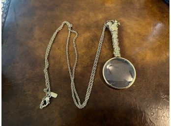 Magnifying Glass Necklace Made By 1928