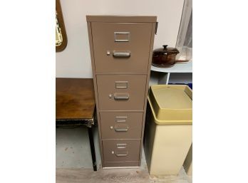 4 Drawer Metal File Cabinet With Folders