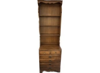 3 Drawer Chest With Display Hutch Top