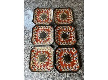 Small Asian Butterfly Square Plates