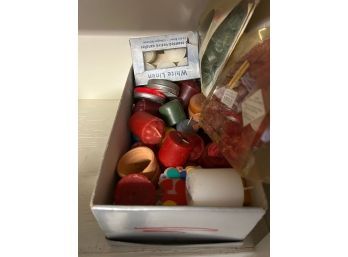 Shoebox Full Of Votive Candles, Tealights, And Scent Chips