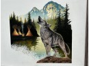 Howling Wolf Native American Painting Mike Patrick