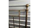Full Size Brass Bed - Headboard, Footboard, And Side Rails