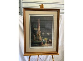 The Late Edition Watercolor Painting Print By Tom Lynch Artist Signed