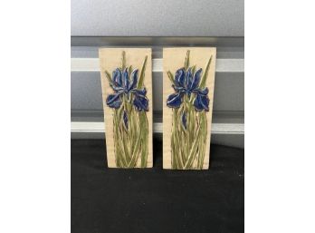 Earth Song Canada Decorative Tile Art Irises