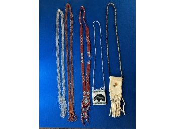 Beadwork Necklaces And Pouches