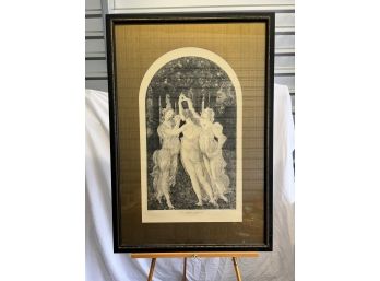 Le Trois Graces The Three Graces Framed And Matted Print