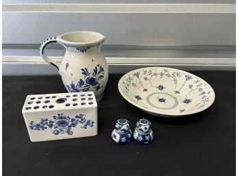 Blue And White Home Decor / Serving Pieces