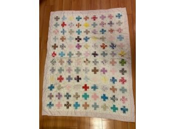 Petite Quilt With Cross Pattern