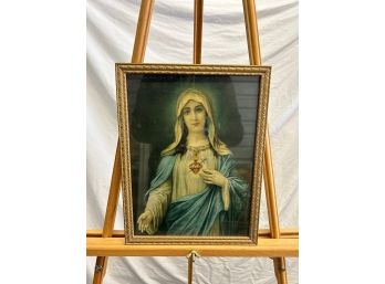 Vintage Madonna Virgin Mary Print