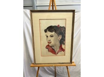 Watercolor Of Lois Turner Painted By Gladys Coffin