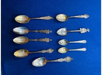 Sterling Silver Collectible Souvenir Spoons (#1)