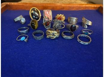 Assortment Of Costume Jewelry Rings