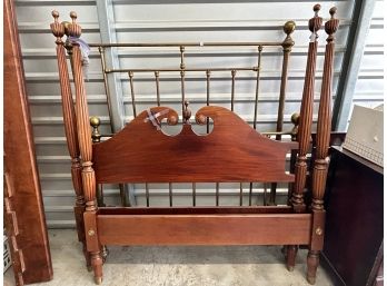 Full Size Cherry Four Post Bed - Headboard, Footboard, And Side Rails