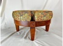 Mid Century Floral Asian Style Foot Stool