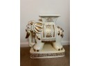 Vintage Ceramic Elephant Garden Stool Plant Stand Table (#2)