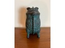 James Mont Style Bronzed Chinese Owl Pitcher By Getz Bros?
