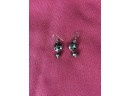 Sterling Silver Star Cutouts Dangling Earrings