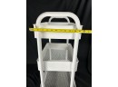 White 3 Tier Metal Rolling  Utility Cart