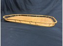 Set Of 6 Vintage Bamboo Serving Trays