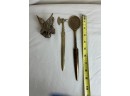 Brass Letter Openers And Action Eagle Clip