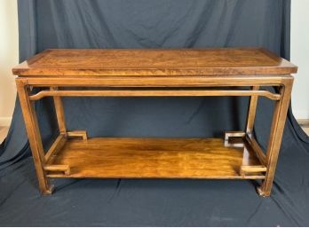 **$250 Reserve** Thomasville Mid Century Asian Inspired Entry Console Sofa Table