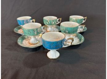 Sterling China Lustre Ware Teacups And Saucers