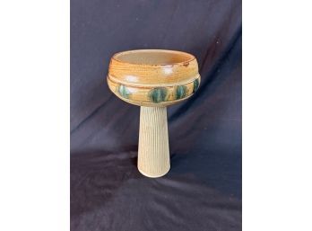 Handmade Studio Pottery Compote Vase / Planter