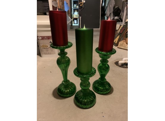 Light Up Candle Holders And Flameless Candles