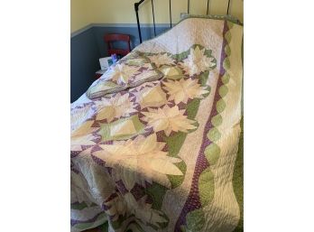 Green And Purple Quilt