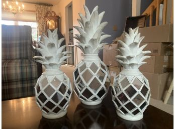 Mirrored Decorative Pineapples