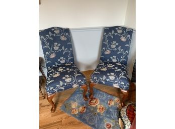 Pair Of Upholstered Ethan Allen Chairs