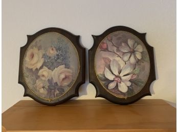 Floral Wall Hanging Plaques