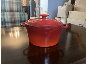 Red Ombre Enameled Cast Iron Made In France