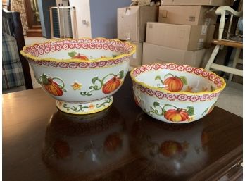 Temp-tations 'Old World' Festive Pumpkin Bowls