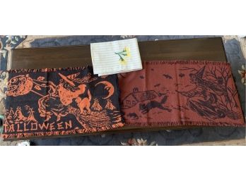 Linen Union Kitchen Towel And 2 Halloween Themed Pieces