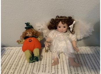 Angel And Pumpkin Dolls