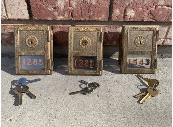 Vintage PO Box Doors With Keys