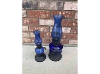 Blue Oil Lamps