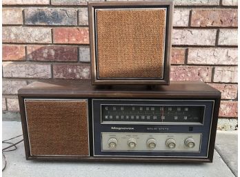 Magnavox Solid State Radio And Speakers